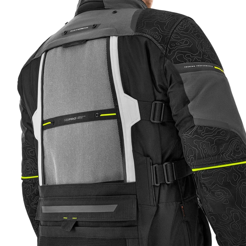 Bunda na motorku Shima Tracker šedá