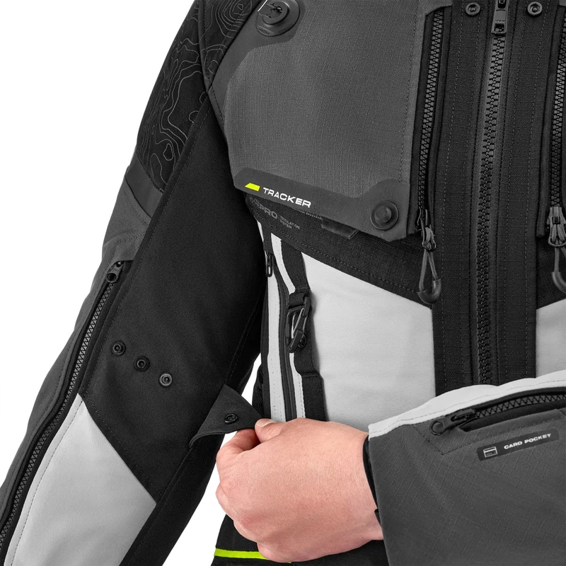 Bunda na motorku Shima Tracker šedá