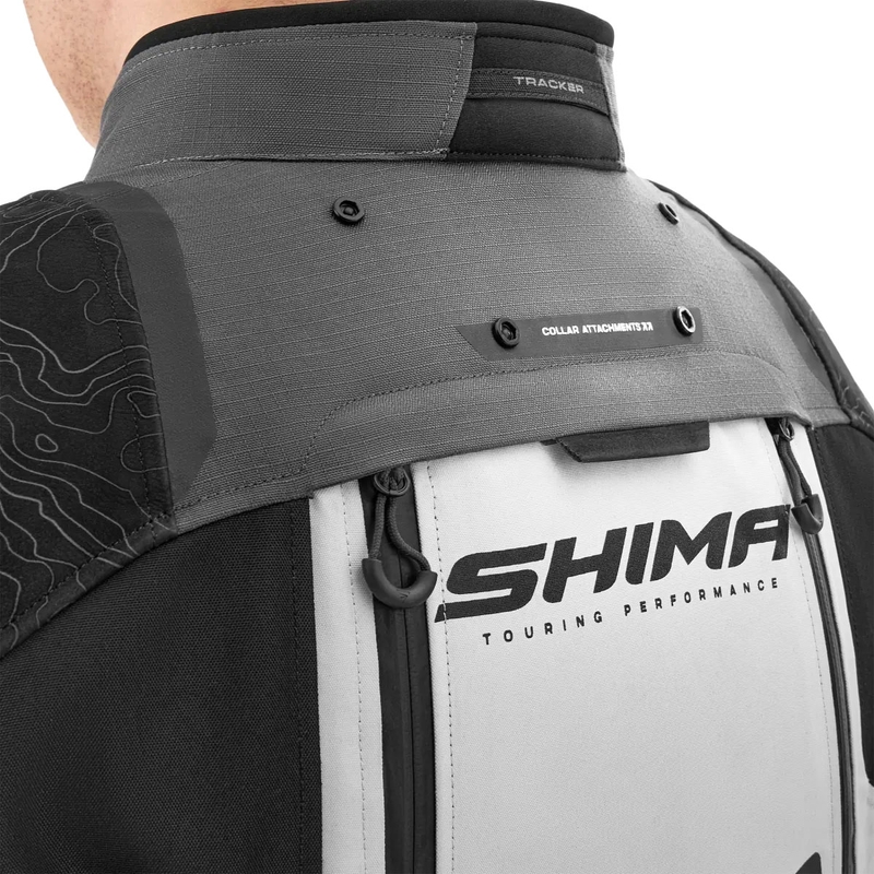 Bunda na motorku Shima Tracker šedá