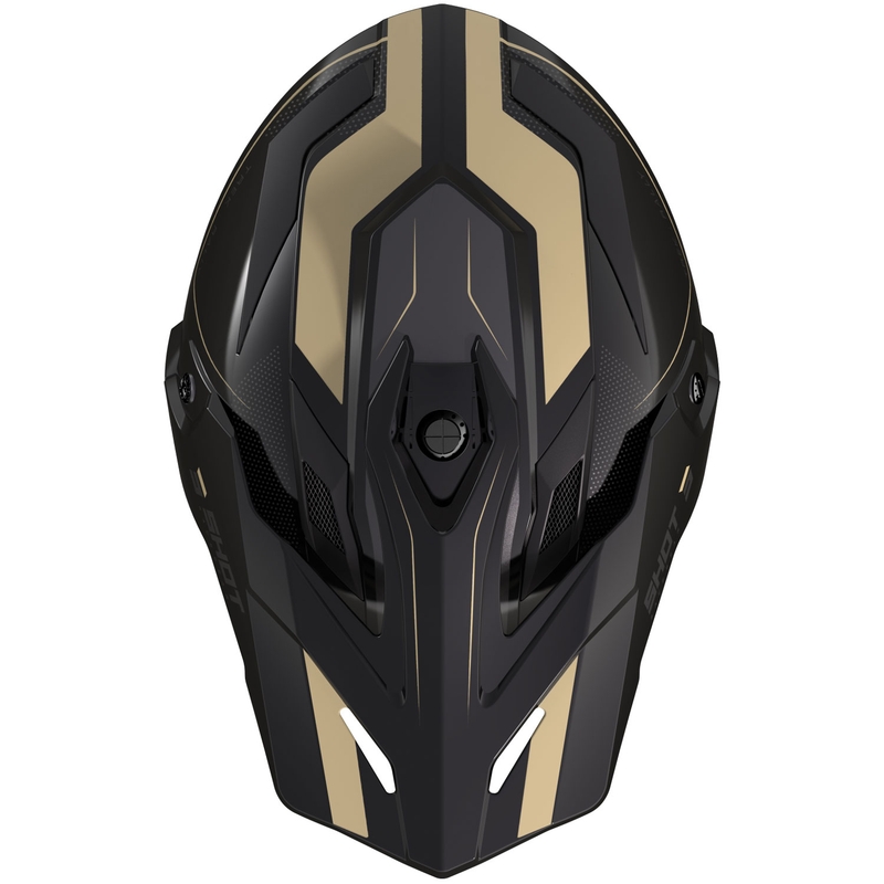 Enduro helma na motorku Shot Trek Max Vision Rally lesklá černo-písková