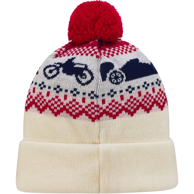 Čepice Red Bull XMAS Beanie bílo-červená