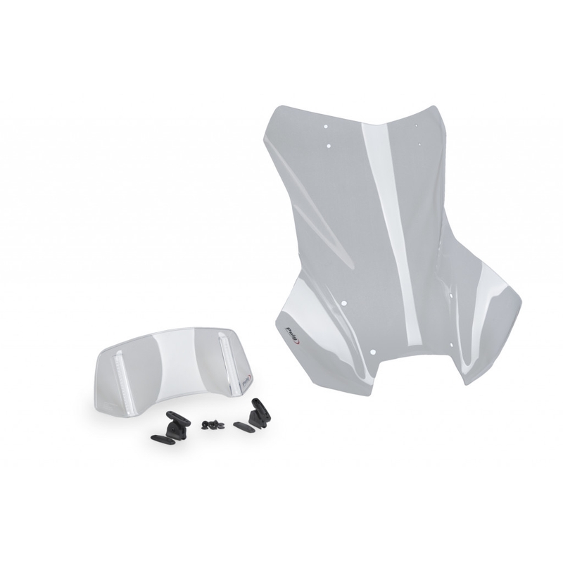Plexi štít PUIG TOURING PLUS WITH VISOR průhledný
