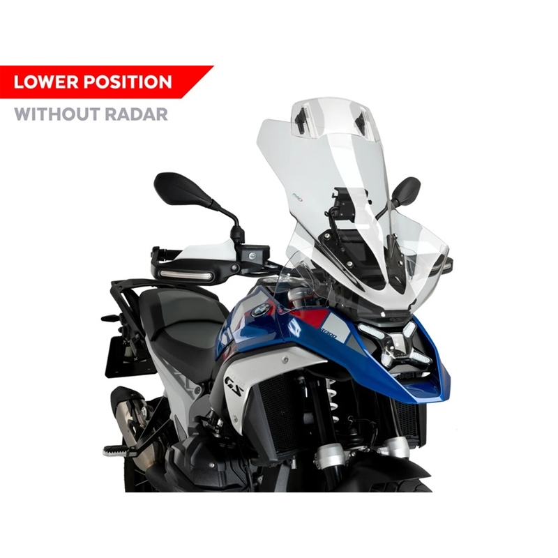 Plexi štít PUIG TOURING PLUS WITH VISOR průhledný