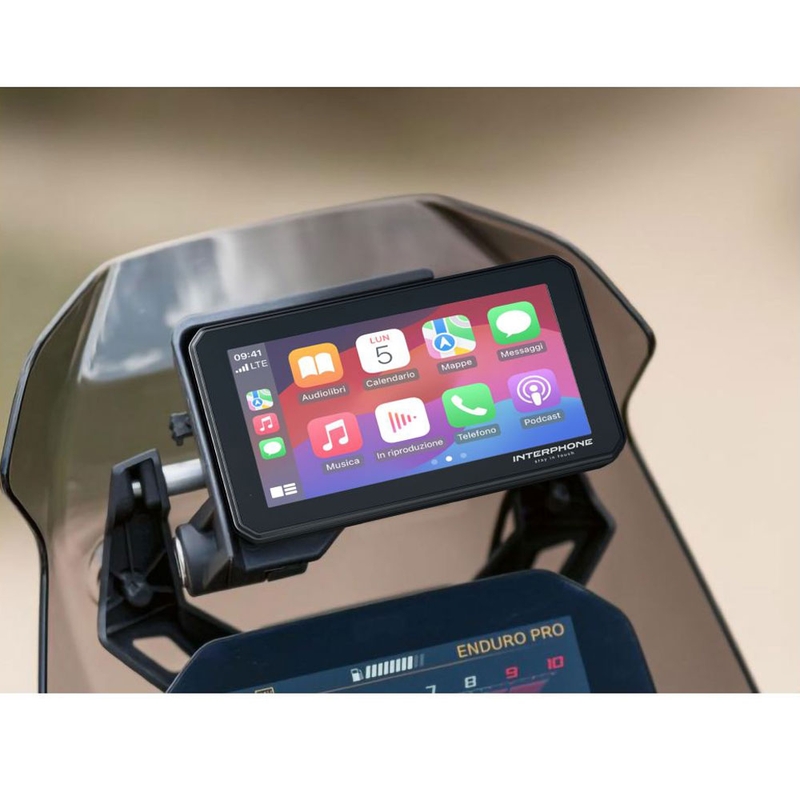 Displej Interphone BMW Apple CarPlay a Android Auto pro motocykly
