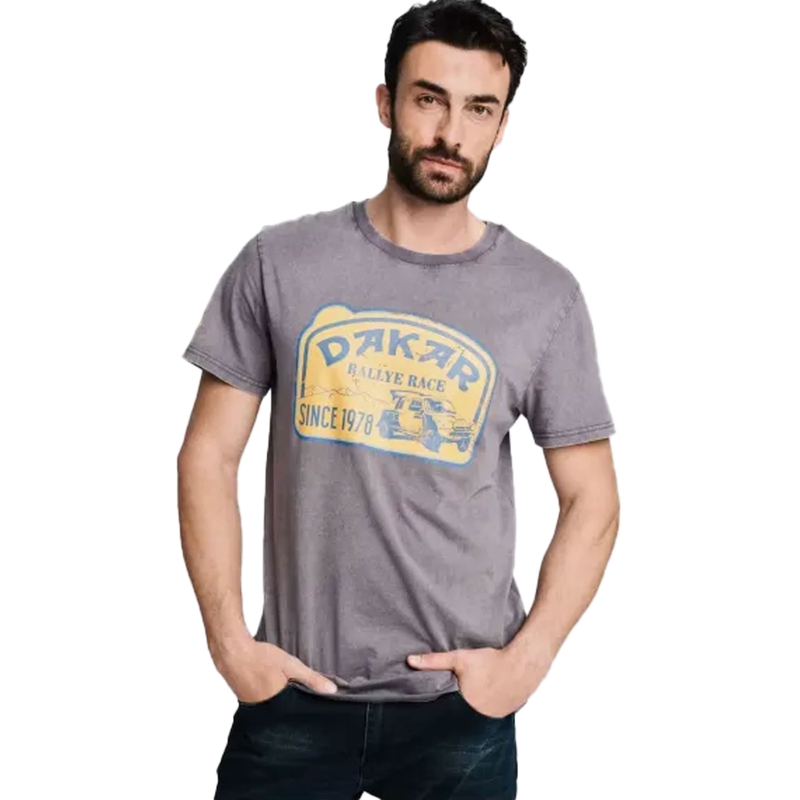 Tričko Dakar Vint 01 tmavě šedé