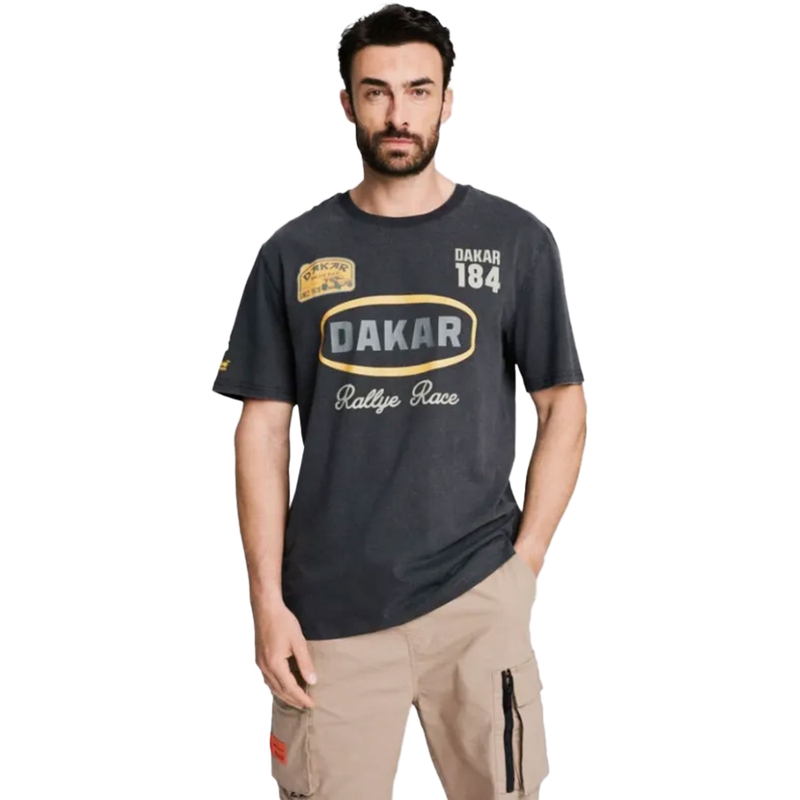 Tričko Dakar Vint C grafitové