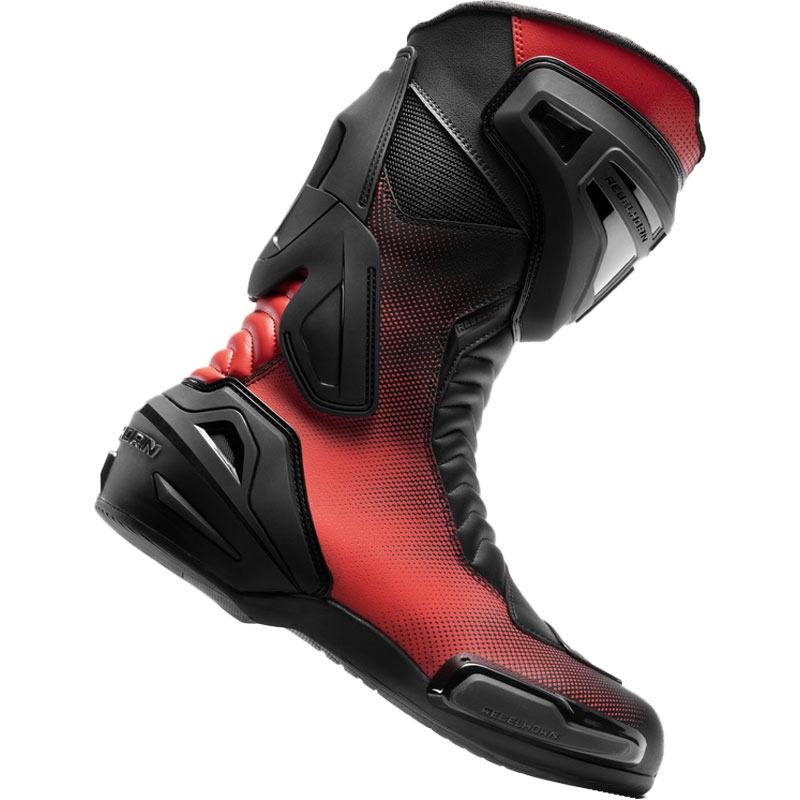 Boty na motorku Rebelhorn GTR černo-fluo červené