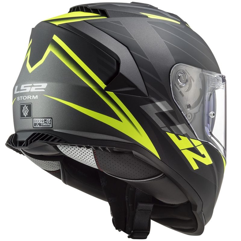 Integrální přilba na motorku LS2 FF800 Storm II Nerve černo-fluo žlutá