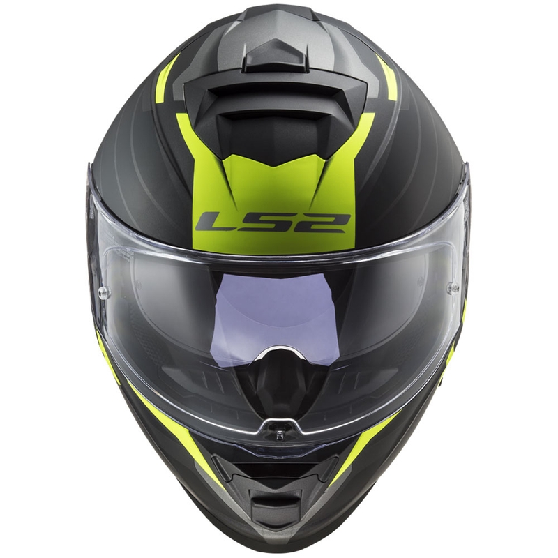 Integrální přilba na motorku LS2 FF800 Storm II Nerve černo-fluo žlutá