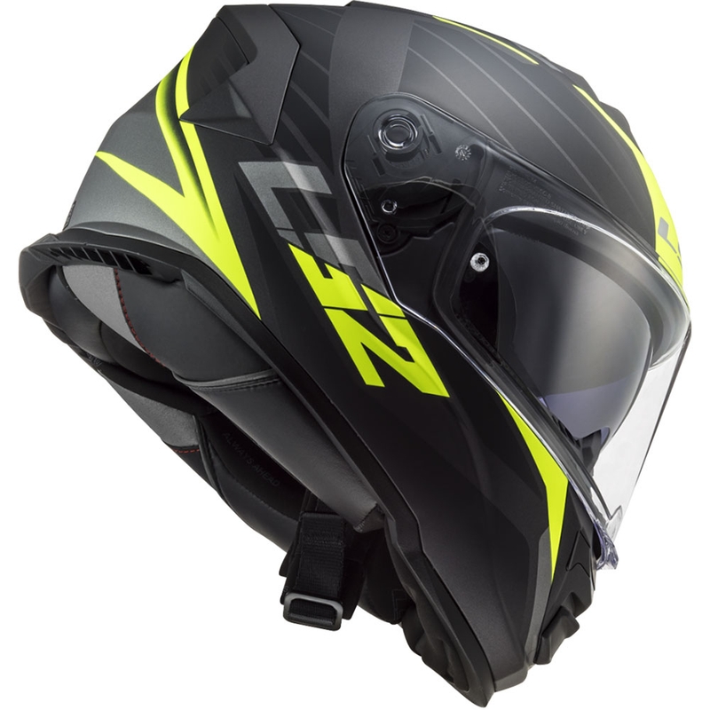 Integrální přilba na motorku LS2 FF800 Storm II Nerve černo-fluo žlutá
