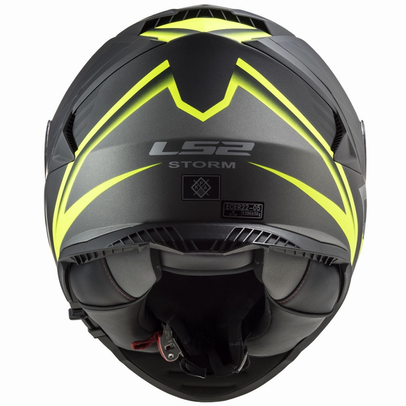 Integrální přilba na motorku LS2 FF800 Storm II Nerve černo-fluo žlutá