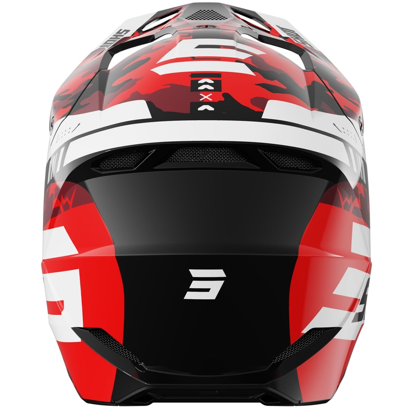 Dětská motokrosová helma Shot Furious Flash lesklá červená