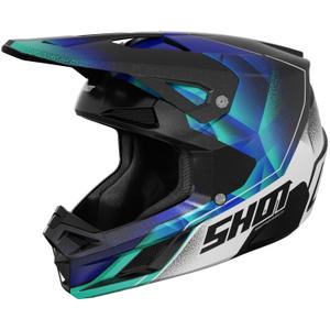 Dětská motokrosová helma Shot Speed Olymp perletově modrá