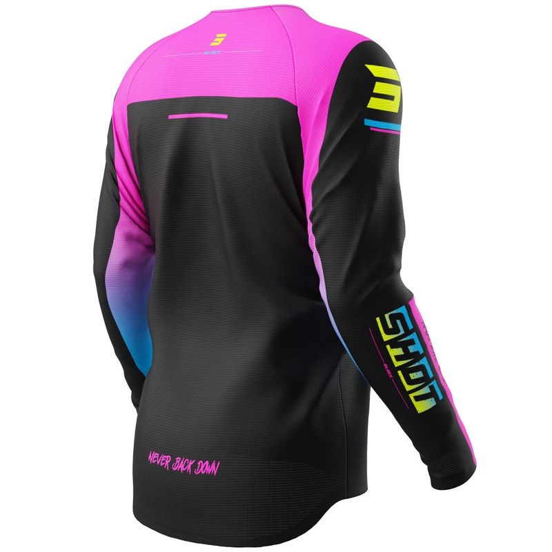 Dětský motokrosový dres Shot Draw Block růžový