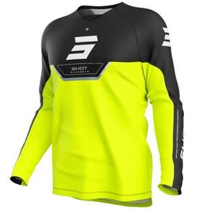 Dětský motokrosový dres Shot Draw Daytona fluo žlutý