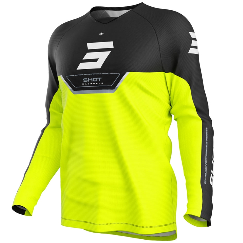 Dětský motokrosový dres Shot Draw Daytona fluo žlutý