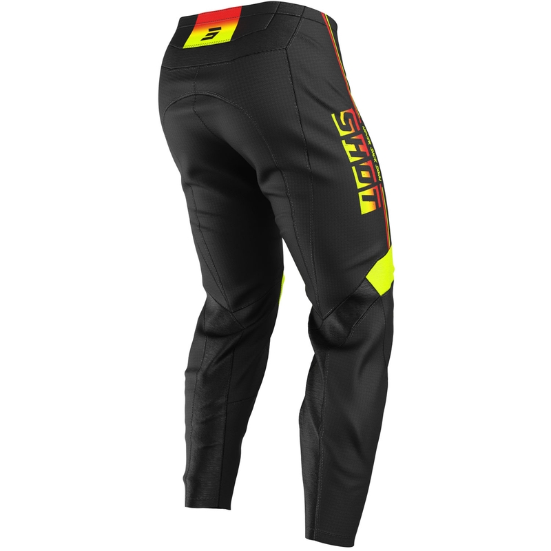 Dětské motokrosové kalhoty Shot Draw Block fluo žluté