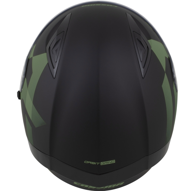 Integrální helma na motorku Cassida Orbit Grind matná černo-tmavě zelená