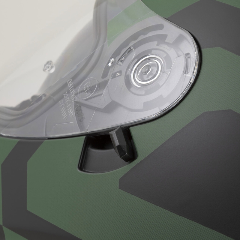 Integrální helma na motorku Cassida Orbit Grind matná černo-tmavě zelená