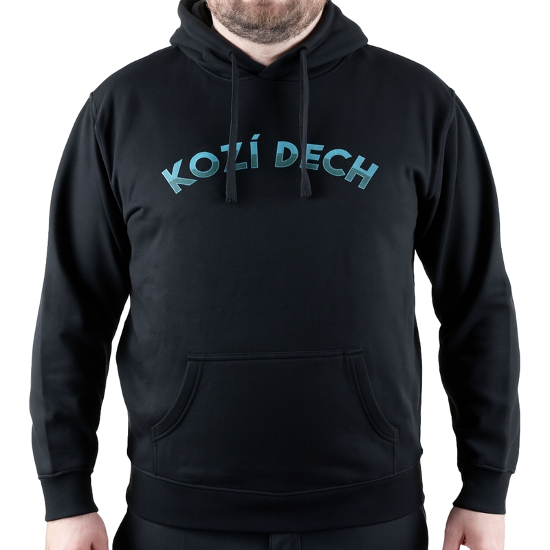 Mikina Black Heart Kozí dech černá