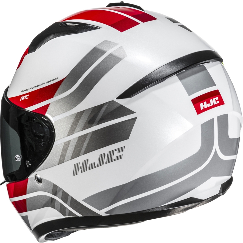 Integrální helma na motorku HJC C10 Hiper MC1 bílo-šedo-červená