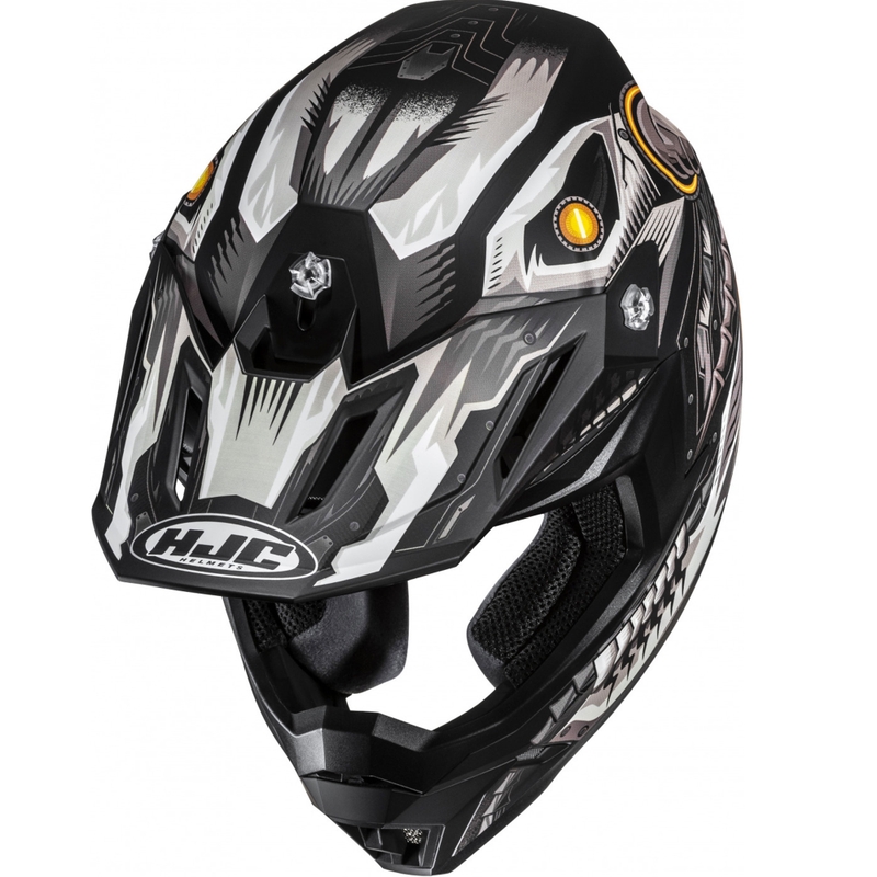 Motokrosová helma HJC C50 Mecha Beast MC5SF černo-šedá