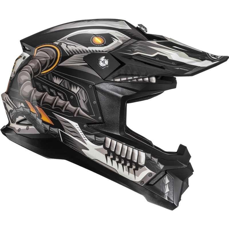 Motokrosová helma HJC C50 Mecha Beast MC5SF černo-šedá