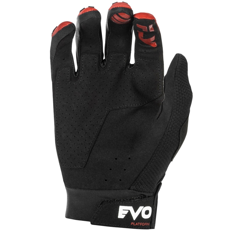 Motokrosové rukavice FLY Racing Evolution DST červeno-černo-šedé