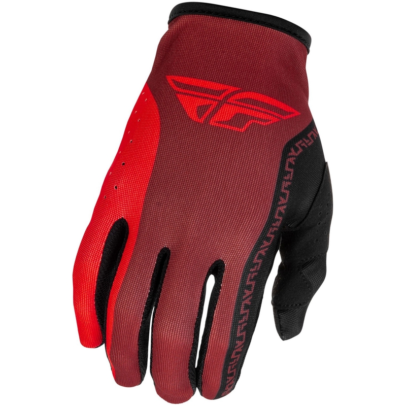 Motokrosové rukavice FLY Racing - USA Lite černo-červené