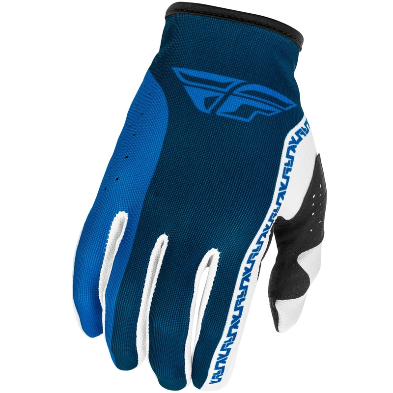 Motokrosové rukavice FLY Racing - USA Lite modro-bílé