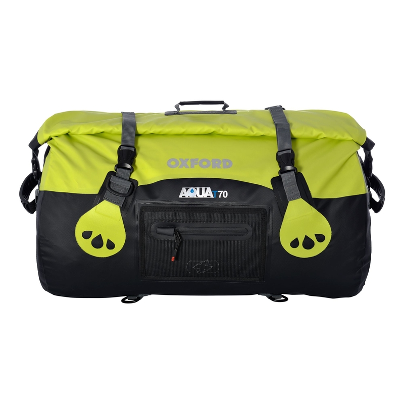 Vodotěsný vak Oxford Aqua70 Roll Bag černo-fluo žlutý