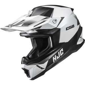 Motokrosová helma HJC C50 Slide MC10SF černo-bílá