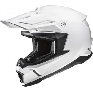 Motokrosová helma HJC C50 Solid perleťově bílá