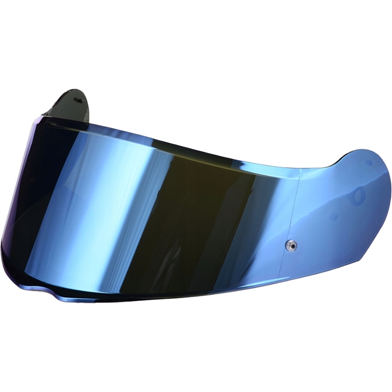 Modré iridiové plexi pro přilbu LS2 FF908