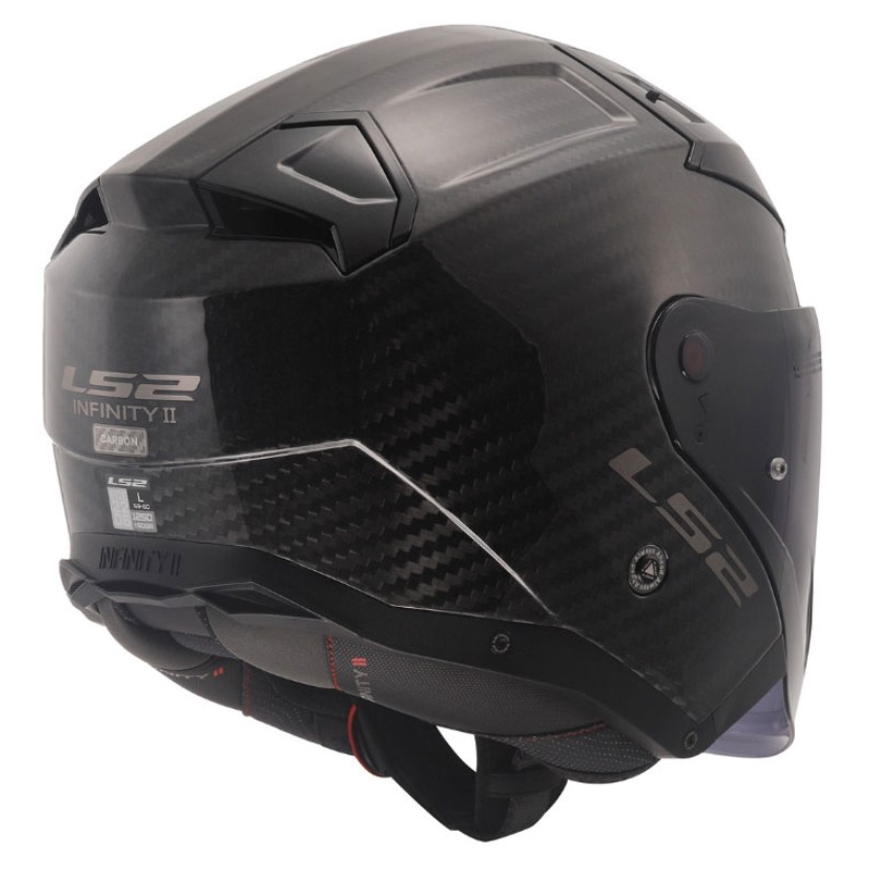 Otevřená přilba na motorku LS2 OF603 Infinity II Carbon-06 černá lesklá