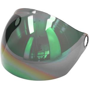 Plexi pro helmy Nexx X.G30 Bubble zelené zrcadlové