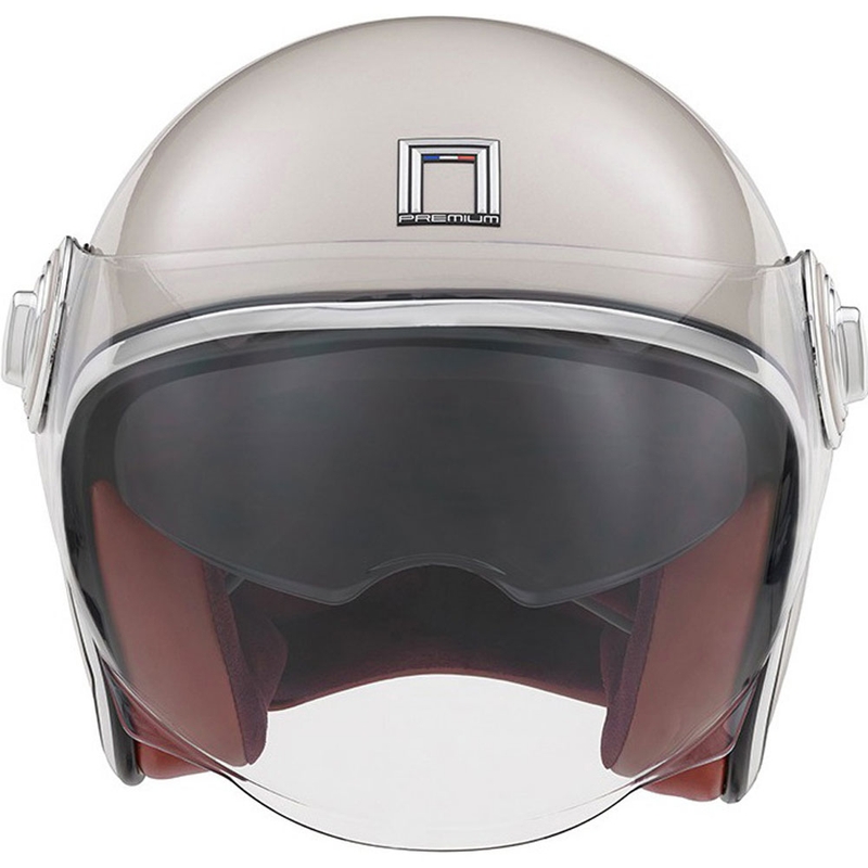 Otevřená přilba NOX PREMIUM Heritage champagne růžová