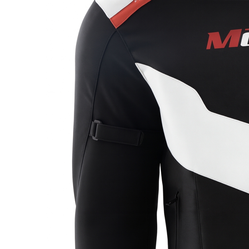Bunda na motorku Motozem Team 2 černo-bílá