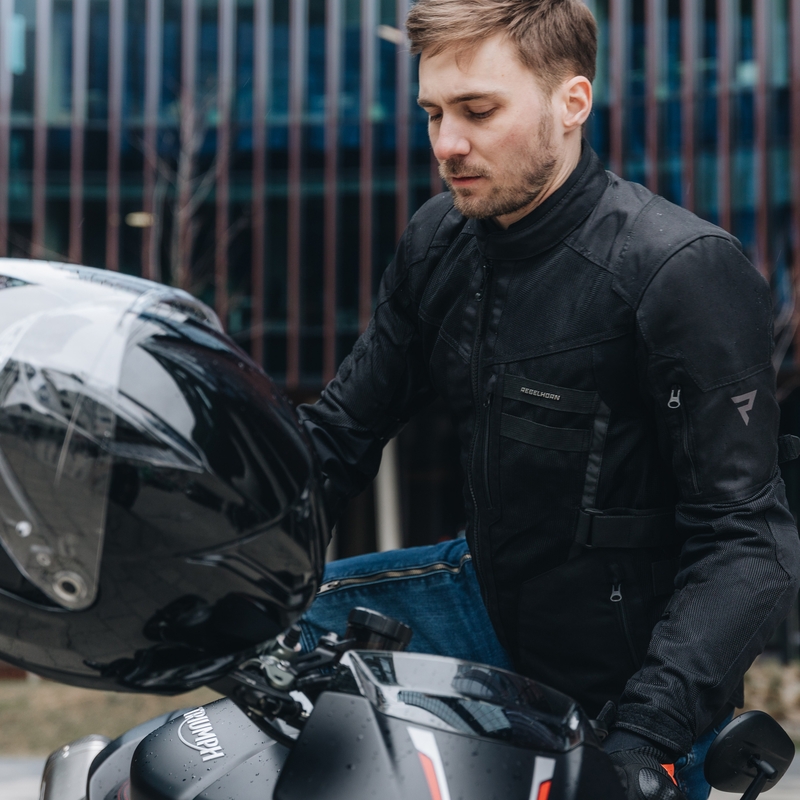 Bunda na motorku Rebelhorn Scandal II černá