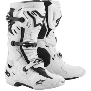 Boty na motorku Alpinestars Tech 10 Supervented Perforované bílé