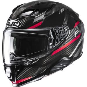 Integrální helma na motorku HJC F71 CARBON Esira MC1 černo-červená