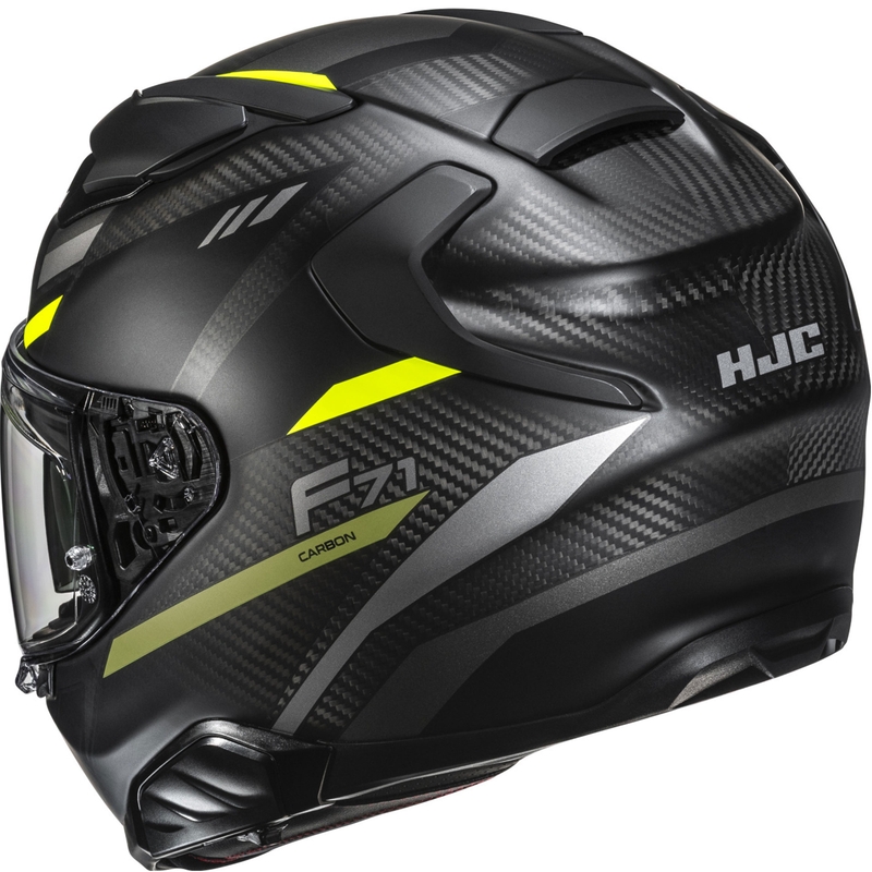 Integrální helma na motorku HJC F71 CARBON Esira MC3HSF černo-fluo žlutá