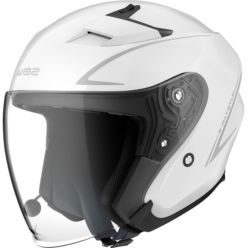 Otevřená přilba na motorku SENA Outstar S lesklá bílá