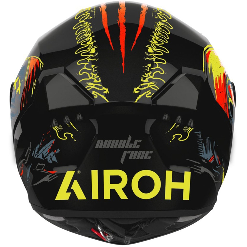 Integrální helma na motorku Airoh CONNOR Double Face lesklá černo-žlutá