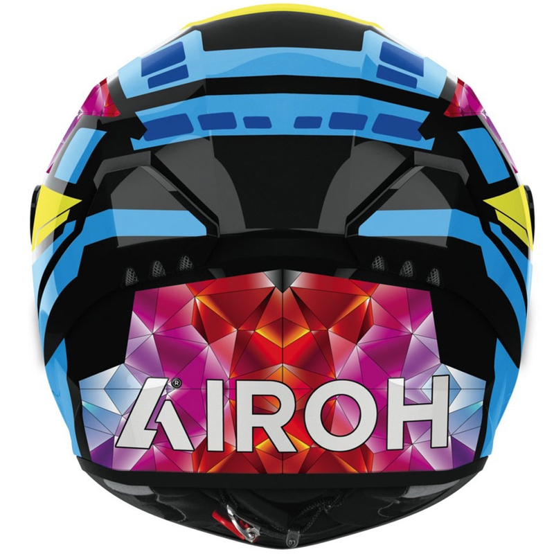 Integrální helma na motorku Airoh CONNOR Stellar lesklá žluto-modro-růžovo-černá