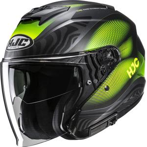 Otevřená helma na motorku HJC i31 Depe MC3HSF černo-fluo žlutá
