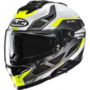 Integrální helma na motorku HJC i71 Zest MC3H černo-bílo-fluo žlutá