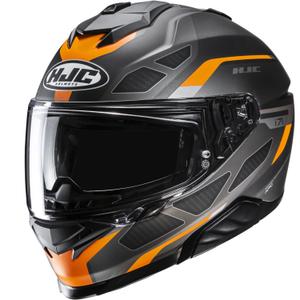 Integrální helma na motorku HJC i71 Zest MC7SF šedo-černo-oranžová