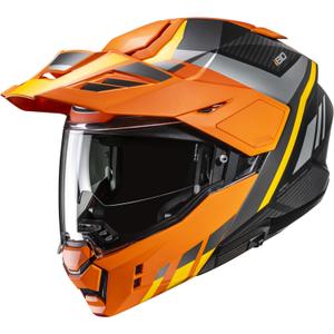 Výklopná helma na motorku HJC i80 Imes MC3H černo-šedo-oranžová
