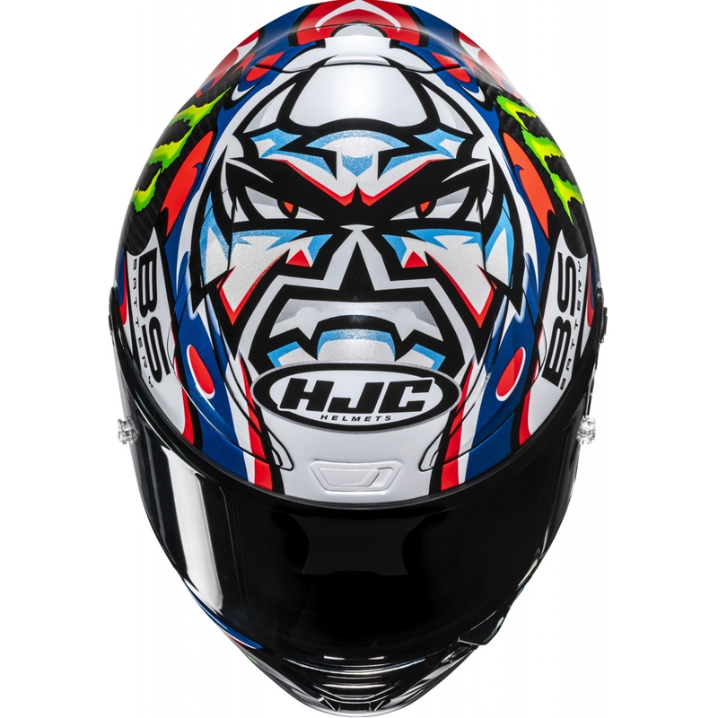 Integrální helma na motorku HJC RPHA 1 V2 CARBON Quartararo Le Mans III MC25 multicolor